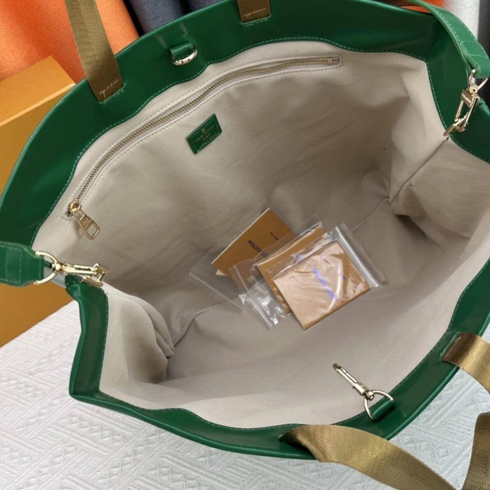 Louis Vuitton Shopper Tote MM Green 40Cm M13982 - Image 9
