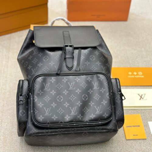 Alternative view of Louis Vuitton Monogram Eclipse Trio Backpack Black 45Cm