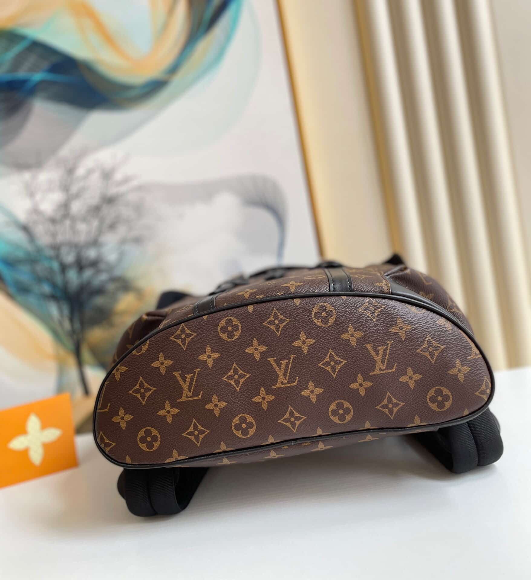 Louis Vuitton Christopher Mm Backpack Monogram Macassar Brown 44Cm M43735 - Image 5