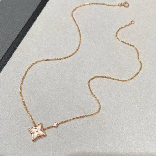Alternative view of Louis Vuitton Colour Blossom Bb Star Pendant Pink Gold Pink Mother Of Pearl And Diamond Q93612