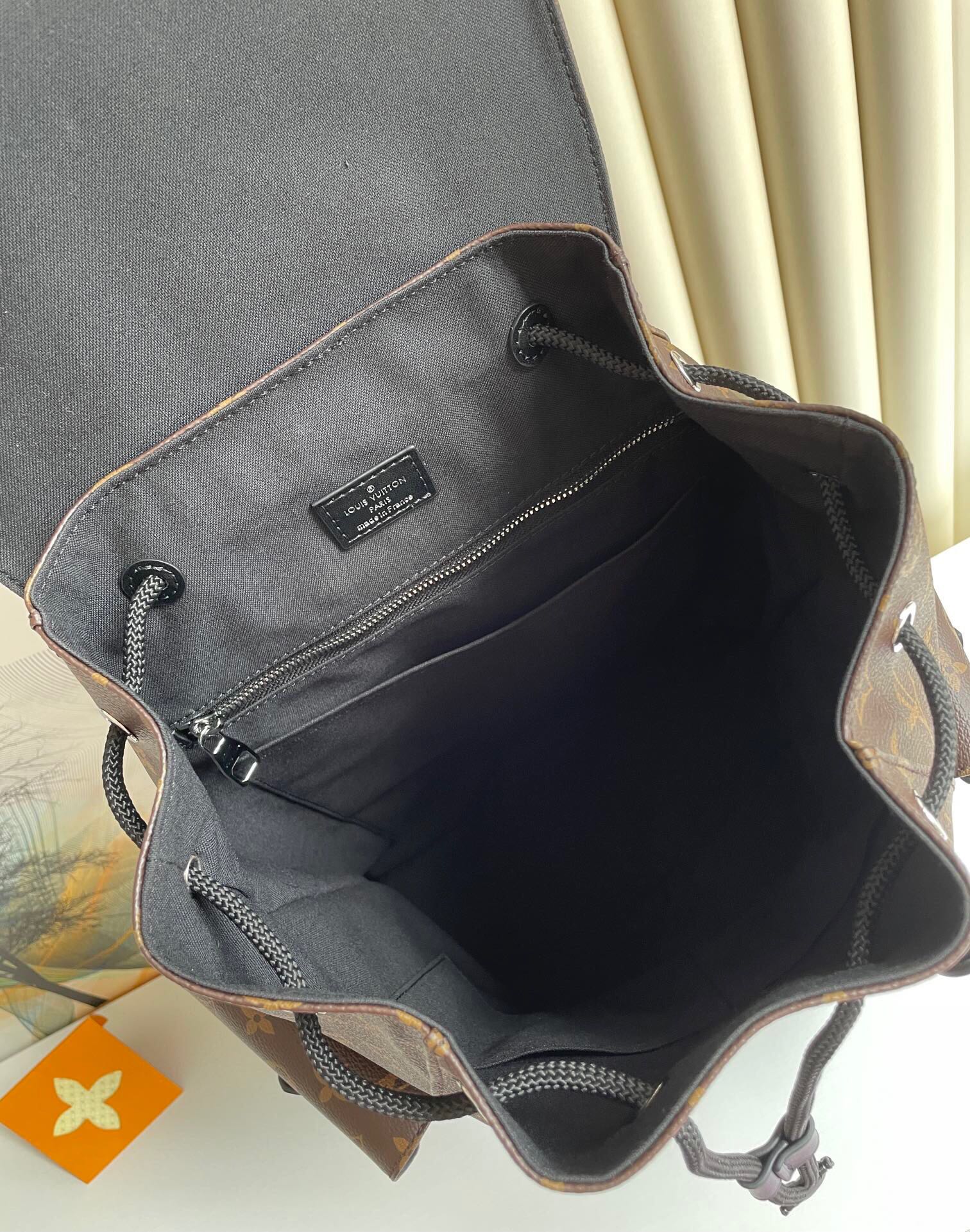 Louis Vuitton Christopher Mm Backpack Monogram Macassar Brown 44Cm M43735 - Image 8