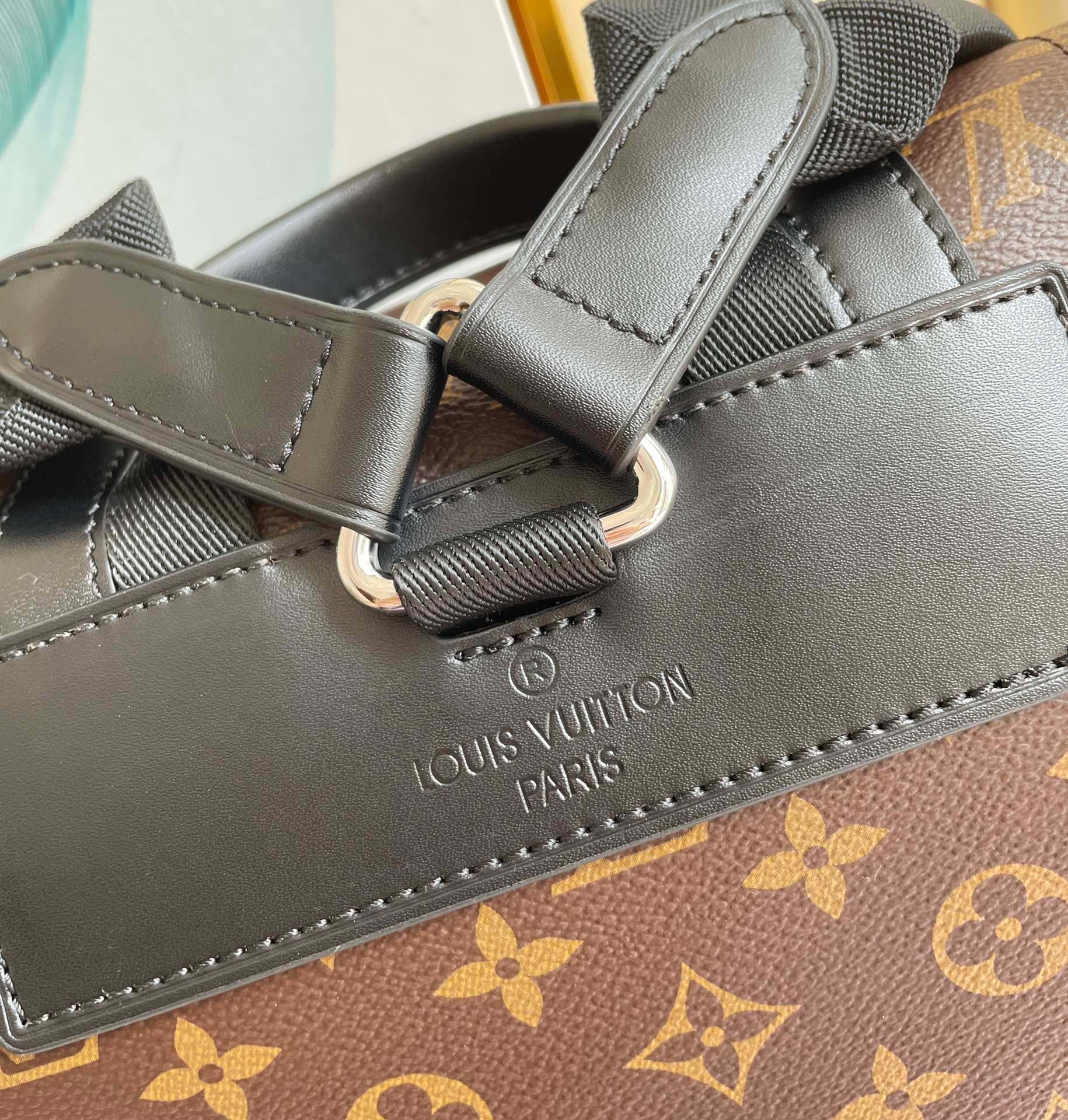 Louis Vuitton Christopher Mm Backpack Monogram Macassar Brown 44Cm M43735 - Image 10