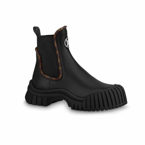 Louis Vuitton Ruby Flat Ankle Boots Black 1Ab0Fo