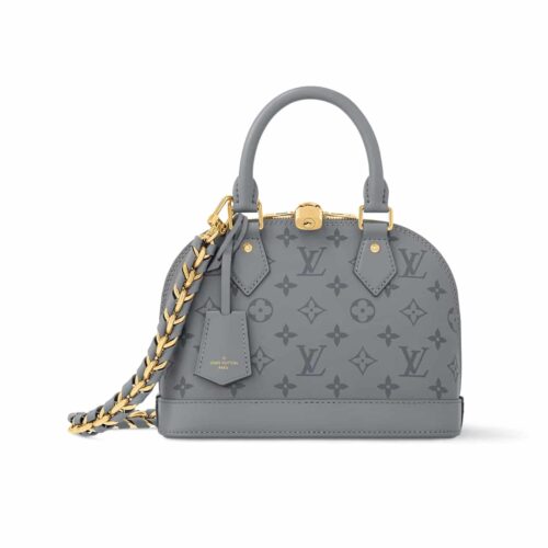 Louis Vuitton Alma BB Monogram Handbag Gris Trianon 18Cm M12561