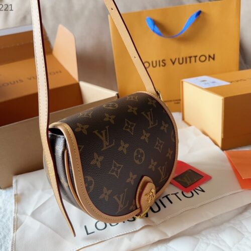 Alternative view of Louis Vuitton Tambourine Monogram Canvas Shoulder Bag Brown 18Cm M44860