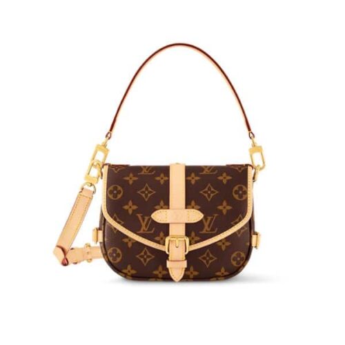 Louis Vuitton Saumur BB Monogram Shoulder Bag Brown 20Cm M46740