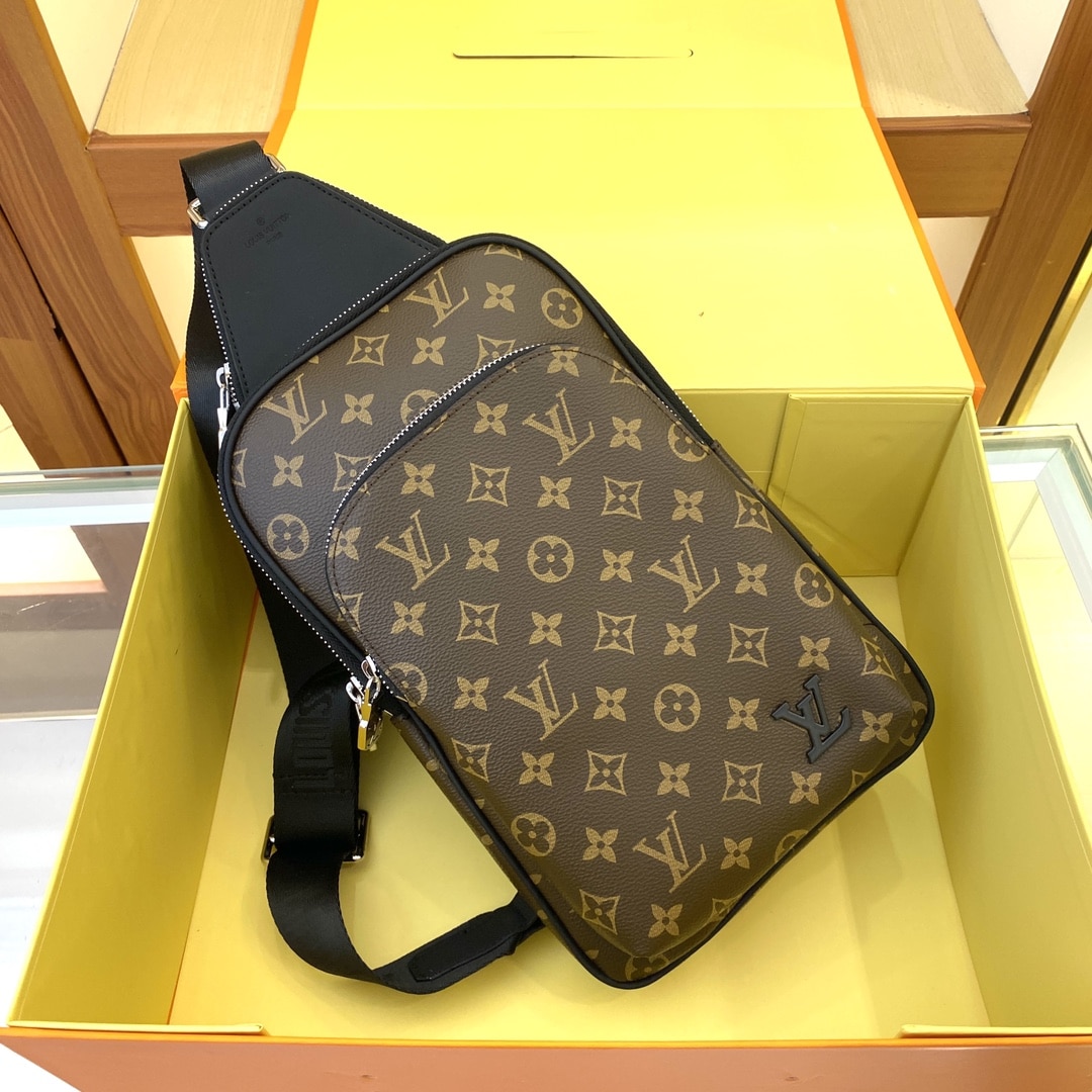 Louis Vuitton Avenue Slingbag Monogram Macassar Brown 31Cm M46327 - Image 3