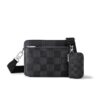 Louis Vuitton Trio Messenger Damier Graphite Canvas Crossbody Bag Black 25Cm N50017