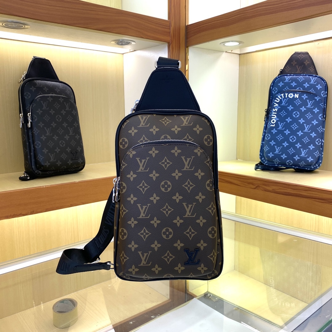 Louis Vuitton Avenue Slingbag Monogram Macassar Brown 31Cm M46327 - Image 5