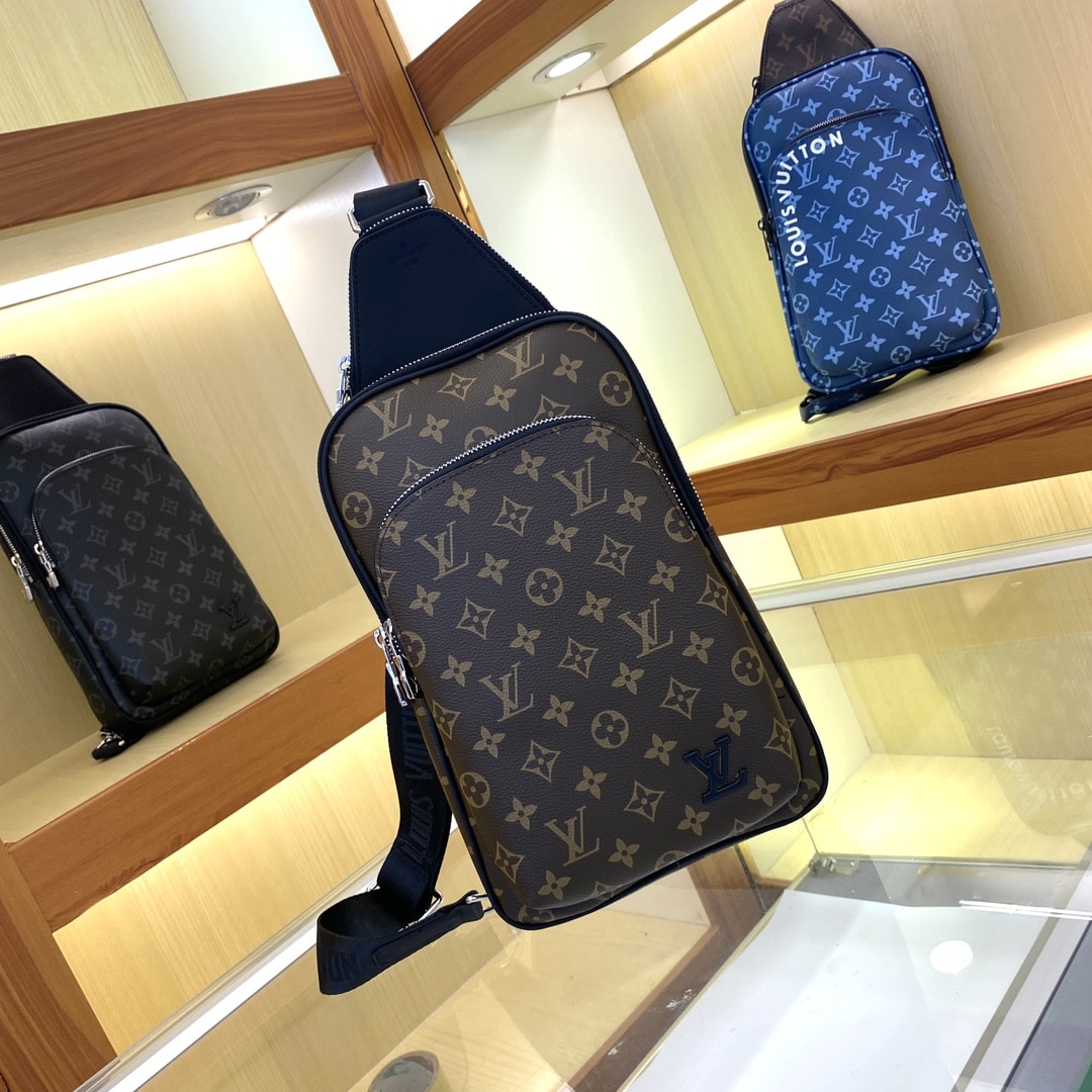 Louis Vuitton Avenue Slingbag Monogram Macassar Brown 31Cm M46327 - Image 6