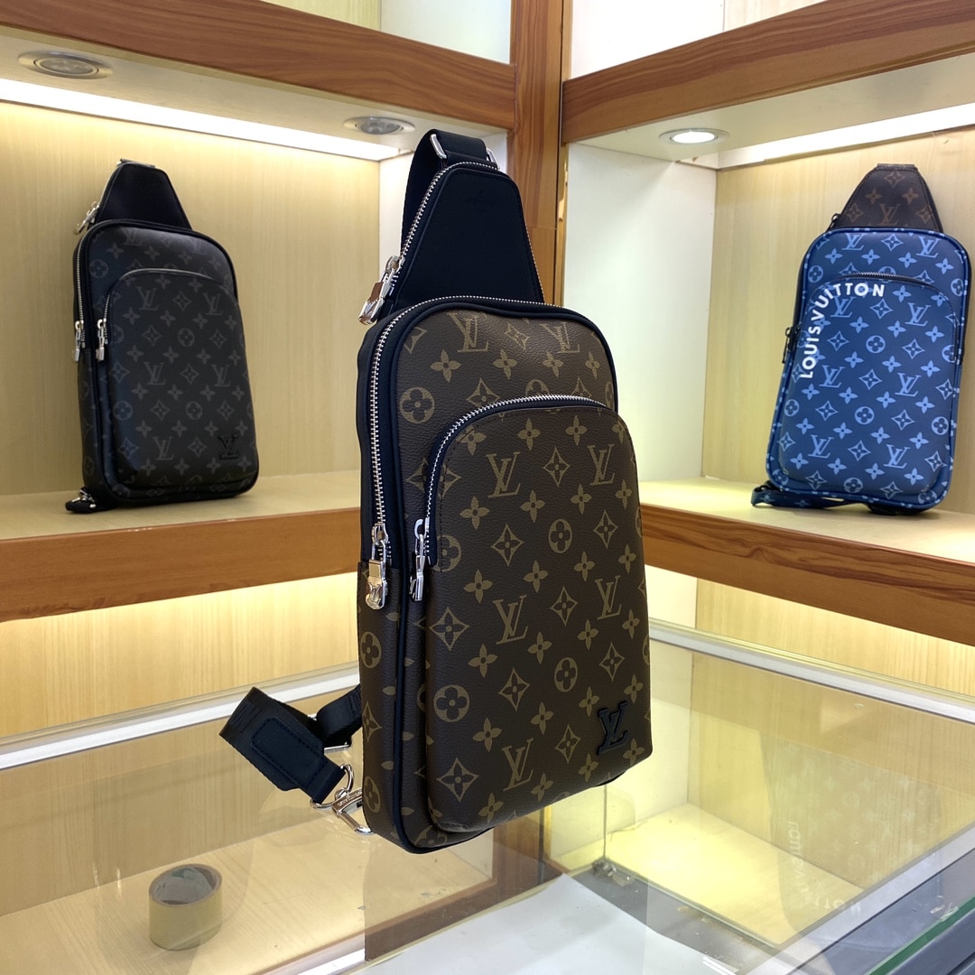 Louis Vuitton Avenue Slingbag Monogram Macassar Brown 31Cm M46327 - Image 7