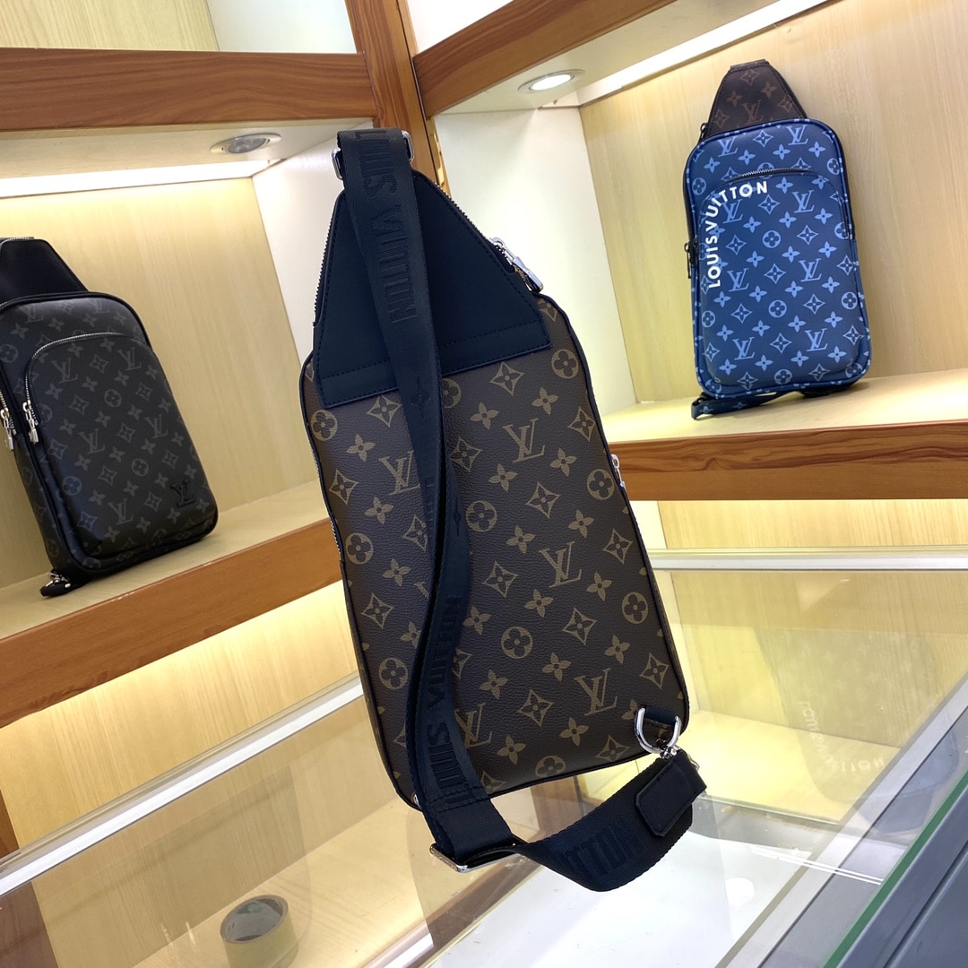 Louis Vuitton Avenue Slingbag Monogram Macassar Brown 31Cm M46327 - Image 8