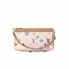 Louis Vuitton Pochette Accessoires Monogram Shoulder Bag Multicolore White 22Cm