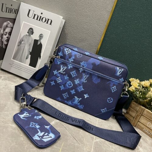 Alternative view of Louis Vuitton Trio Messenger Crossbody Bag Ink Watercolor 25Cm M57840