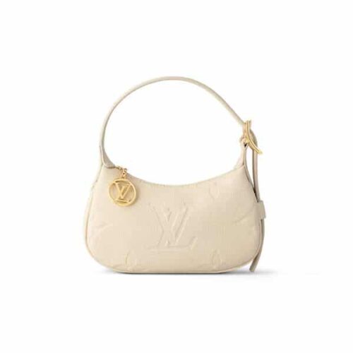Louis Vuitton Mini Moon Monogram Empreinte Shoulder Bag White 20Cm M82519
