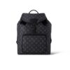 Louis Vuitton Montsouris Monogram Eclipse Backpack Black 40Cm M46683