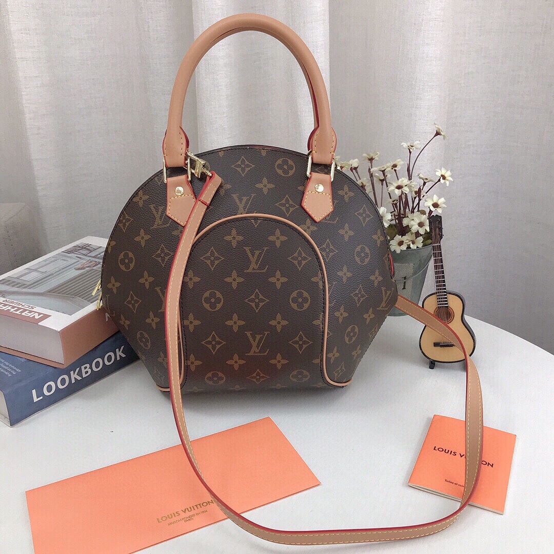 Louis Vuitton Ellipse PM Monogram Canvas Handle Bag Brown 28Cm M46196 - Image 9
