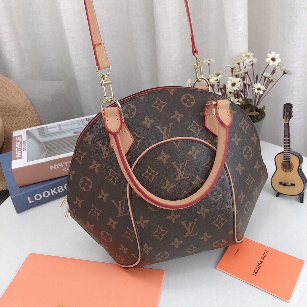 Louis Vuitton Ellipse PM Monogram Canvas Handle Bag Brown 28Cm M46196 - Image 8