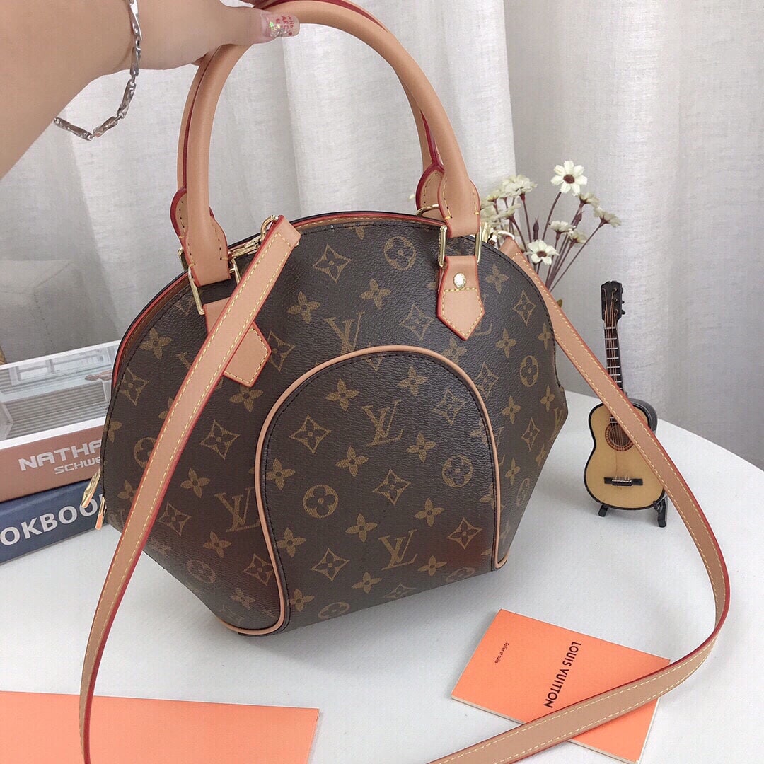 Louis Vuitton Ellipse PM Monogram Canvas Handle Bag Brown 28Cm M46196 - Image 7