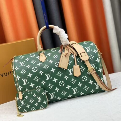 Alternative view of Louis Vuitton Speedy P9 Bandoulière 40 Monogram Handle Bag Green 40Cm M24417