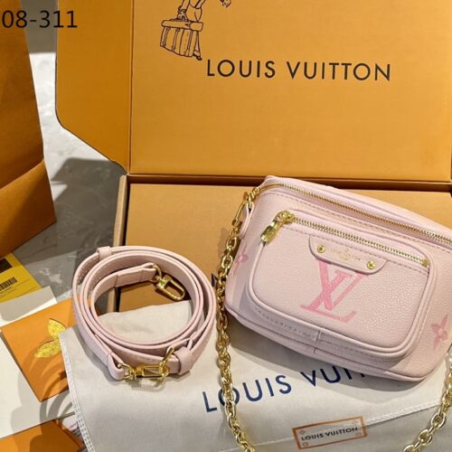 Alternative view of Louis Vuitton Mini Bumbag Bicolor Monogram Empreinte Pink 17Cm M82347