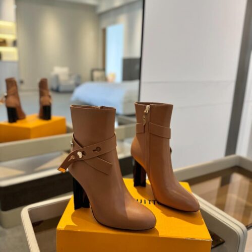 Alternative view of Louis Vuitton Silhouette Ankle Leather Boot Brown
