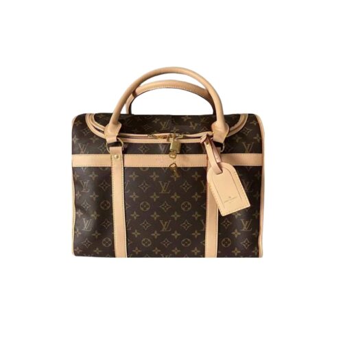 Louis Vuitton Dog Bag Monogram Canvas Brown 46Cm M45662