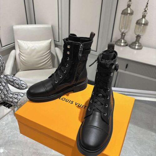 Alternative view of Louis Vuitton Citizen Flat Ranger Monogram Boot Black 1Aday2