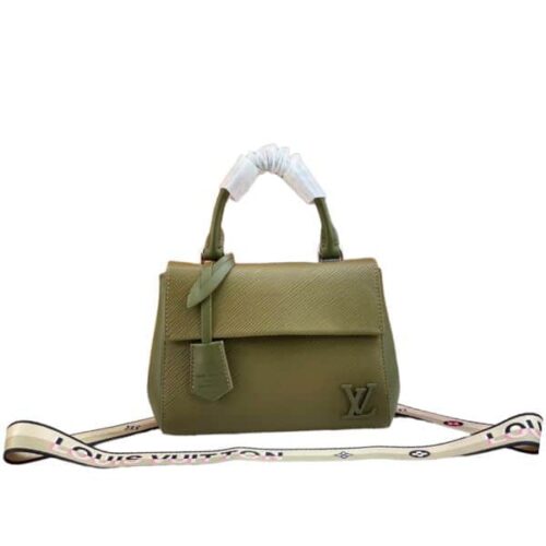 Louis Vuitton Cluny Mini Leather Handbag Green 22Cm