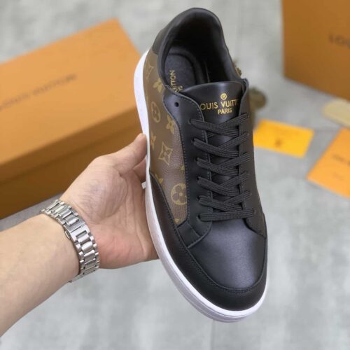 Alternative view of Louis Vuitton Sneaker Calfskin Monogram Pattern In Brown