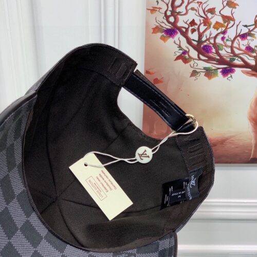 Alternative view of Louis Vuitton Damier Azur Coated Canvas Cap Black