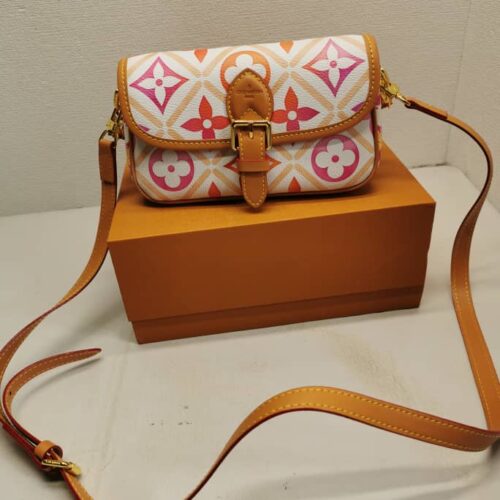 Alternative view of Louis Vuitton Nano Diane Monogram Canvas Shoulder Bag Coral 20Cm M83621
