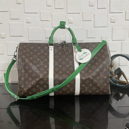 Alternative view of [Super Vip 1:1] Louis Vuitton Keepall Bandouliére 50 Monogram And Green 50Cm M13926