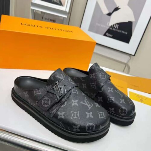 Alternative view of Louis Vuitton LV Easy Monogram Eclipse Mule Black 1A8Wir