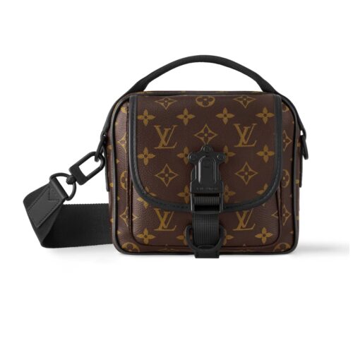 Louis Vuitton Quest Monogram Macassar Canvas Messenger Bag Brown 18Cm M46973