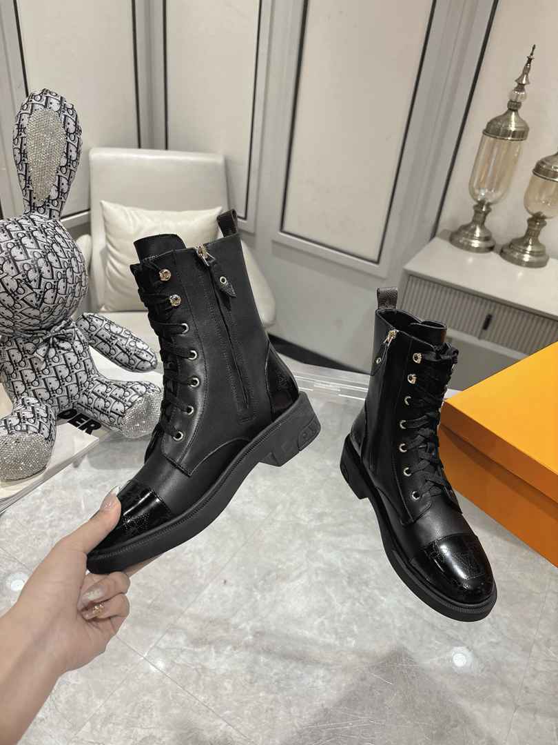 Louis Vuitton Citizen Flat Ranger Leather Boot Black - Image 5