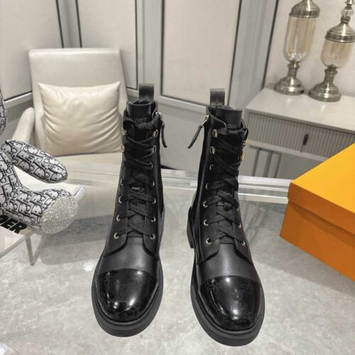 Alternative view of Louis Vuitton Citizen Flat Ranger Leather Boot Black