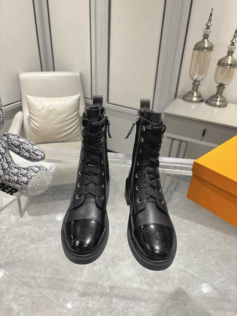 Louis Vuitton Citizen Flat Ranger Leather Boot Black - Image 2