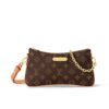 Louis Vuitton Pochette Liv Monogram Canvas Shoulder Bag Brown 24Cm M83008