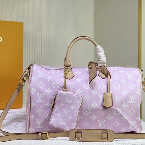 Alternative view of Louis Vuitton Speedy P9 Bandoulière 40 Monogram Handle Bag Light Pink 40Cm M13918