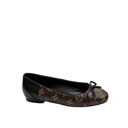 Louis Vuitton Joy Monogram Canvas Ballerina Brown And Black