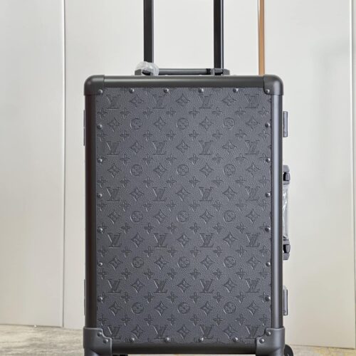 Alternative view of Louis Vuitton Horizon Rolling Trunk Suitcase Monogram Eclipse Coated Canvas Black 55Cm