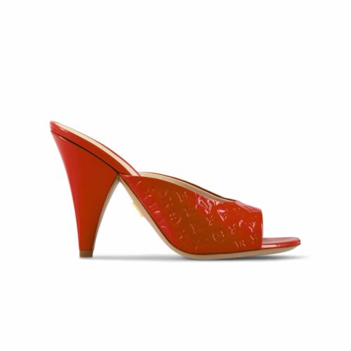 Louis Vuitton Super Leather Mule Sandals Red 1acj4m
