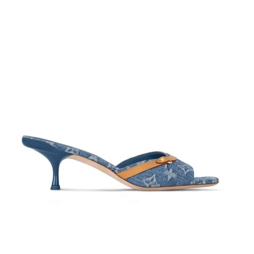 Louis Vuitton 6AM Monogram Denim Mule Blue 1ADIF1