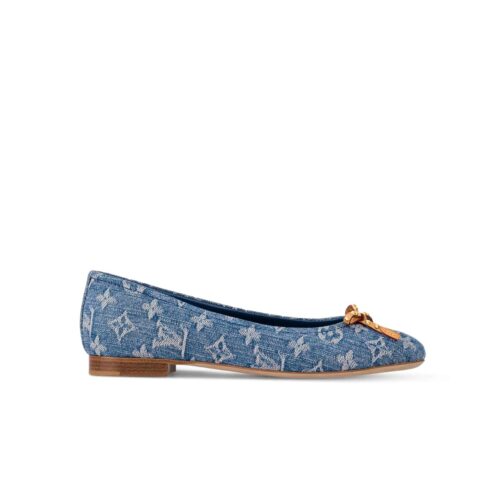 Louis Vuitton Nina Denim Ballerina Blue 1Ack91