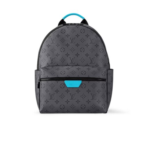 Louis Vuitton Discovery PM Monogram Eclipse Reverse Backpack Grey And Turquoise 38Cm M11641
