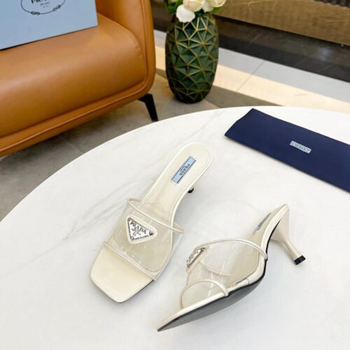 Alternative view of Prada Plexiglas And Patent Leather Sandals Cream 1Xx644 3N09 F0009 F 065