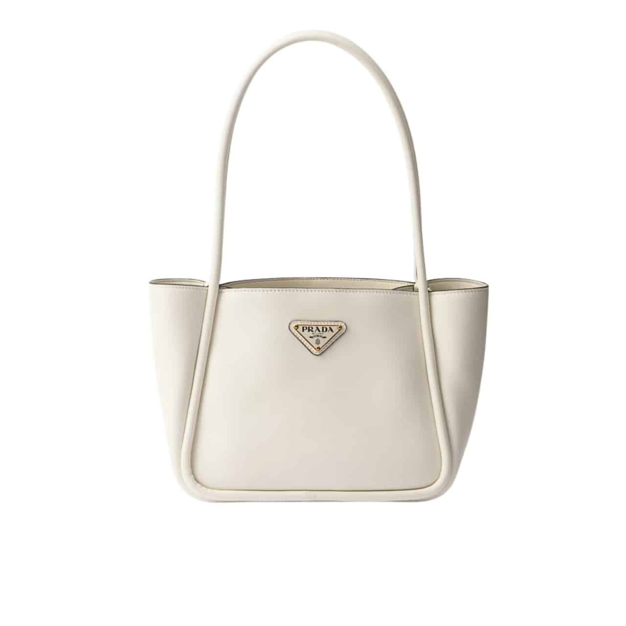 Prada Mini Leather Tote Bag White 25Cm 1BG539