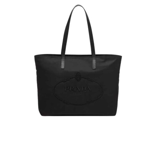Prada Nylon Tote Bag Black 32Cm