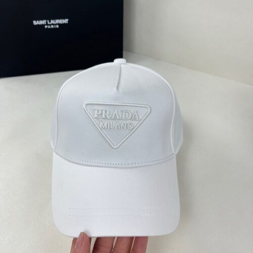 Alternative view of Prada Drill Baseball Cap White